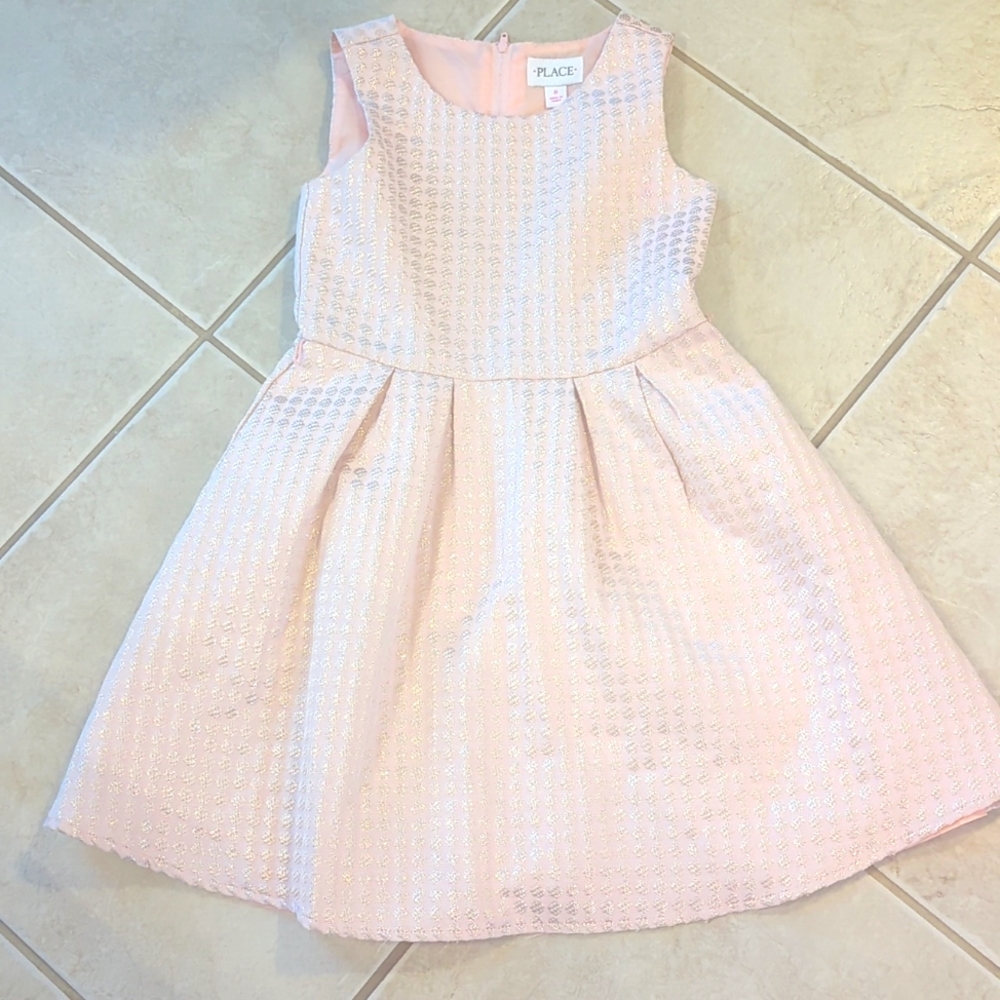 Girls size 8 children's place pink sparkle dress